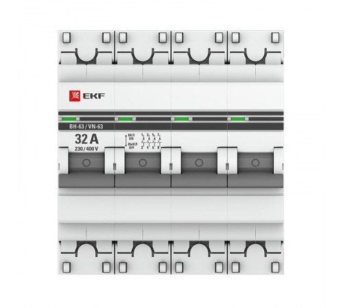 Выключатель нагрузки 4P 32А ВН-63 PROxima  SL63-4-32-pro  EKF