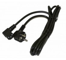 PWC-IEC13A-SHM-1.0-BK Кабель питания компьютера (Schuko+C13 (угловая)) (3x0.75), 10A, угловая вилка, 1м, цвет черн 432103  Hyperline