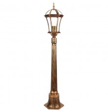 Светильник декоративный уличный PL626 60W 230V E27 205*180*1050мм черное золото (столбик)  11619  Feron