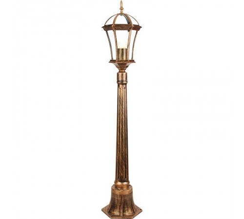 Светильник декоративный уличный PL626 60W 230V E27 205*180*1050мм черное золото (столбик)  11619  Feron