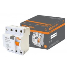 Выключатель дифференциальный (УЗО) ВД63 4п 50А 30мА тип AC (электронный)  SQ0220-0011  TDM