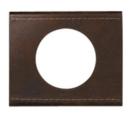 Celiane Коричневая текстурная кожа Рамка 1-я (2 мод)  069401  Legrand