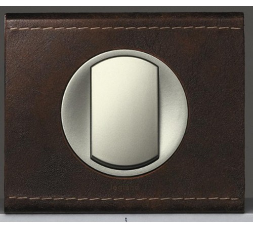 Celiane Коричневая текстурная кожа Рамка 1-я (2 мод)  069401  Legrand