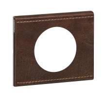 Celiane Коричневая текстурная кожа Рамка 1-я (2 мод)  069401  Legrand