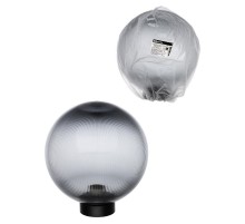 Светильник НТУ 03- 60-256 шар d=250 мм IP54 (дымчатый призма ПММА, основание плоское ПК, Е27)  SQ0330-0644  TDM