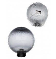 Светильник НТУ 03- 60-256 шар d=250 мм IP54 (дымчатый призма ПММА, основание плоское ПК, Е27)  SQ0330-0644  TDM