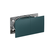 AtlasDesign Изумруд Розетка 2-ая с заземлением, со шторками, с крышкой, 16А, (в сборе с рамкой)  ATN000828  SE