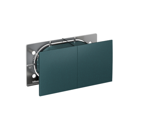 AtlasDesign Изумруд Розетка 2-ая с заземлением, со шторками, с крышкой, 16А, (в сборе с рамкой)  ATN000828  SE