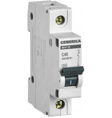 Выключатель автоматический однополюсный ВА47-29 40А C 4,5кА  MVA25-1-040-C  GENERICA