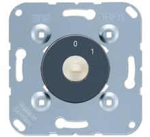 Поворотный выключатель 2-полюсный 20A/250В, в комплекте со шкалой цвета "антрацит"; универсальные встраиваемые механизмы  1101-20  Jung