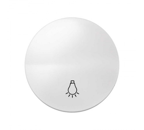 Simon 88 Клавиша для выключателя одноклавишного кнопочного с  пиктограммой  "лампа", S88, белый  88018-30  Simon