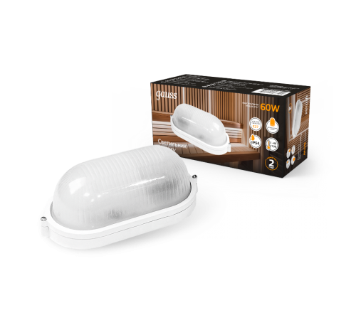 Светильник для ЖКХ НБП IP54 212*160*80 овал лампу Е27 max 60W, 1/12  926602206  Gauss