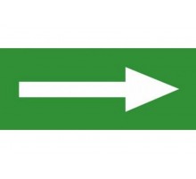 Эвакуационный знак ЭП01 Направляющая стрелка 140x280 мм  ЭП01 140280  TechnoLux