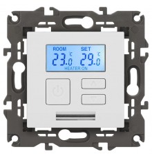 14-4111-01 Терморегулятор универс. 230В-Imax16А, IP20, Эра Elegance, белый  Б0034375  ЭРА