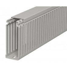 Кабель-канал перфорированный LKV 100x37x2000 мм ПВХ серый RAL7030  6178334  OBO Bettermann