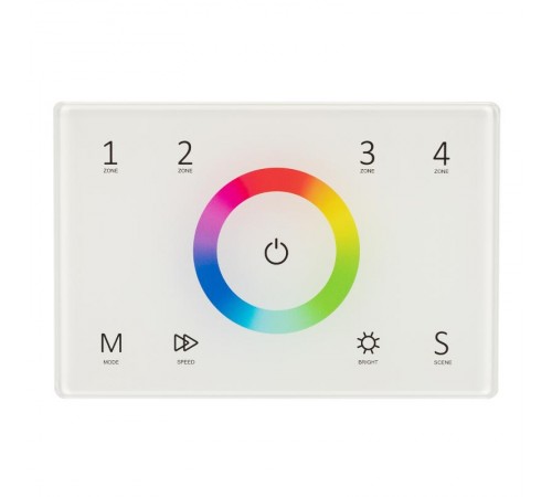 Панель Sens SMART-P83-RGB White (230V, 4 зоны, 2.4G) (Arlight, IP20 Пластик, 5 лет)  028402  Arlight