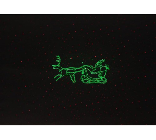 Проектор Laser Дед Мороз мультирежим 2 цвета,  ENIOP-02  , 220V, IP44 (12/180)  Б0041643  ЭРА