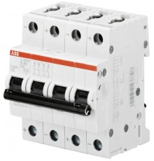 Выключатель автоматический четырехполюсный S204M UC 40А B 10кА (S204M B40UC)  2CDS274061R0405  ABB