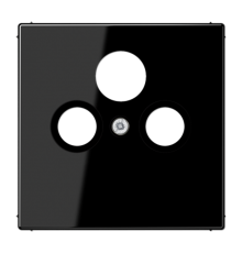 Крышка для SAT-TV-FM-розеток, фиксация винтом; термопласт; черный; LS990  LS990SATSW  Jung