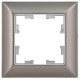 BRITE Рамка 1-ая РУ-1-Бр хром/никель  BR-M12-12-4-K23  IEK