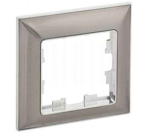 BRITE Рамка 1-ая РУ-1-Бр хром/никель  BR-M12-12-4-K23  IEK