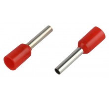 Наконечник-гильза ЭРА NO-225-84 НШвИ 1,0-8 с изолированным фланцем (упаковка 50 шт.)   Б0063387  ЭРА