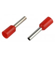 Наконечник-гильза ЭРА NO-225-61 НШвИ 1,0-8 с изолированным фланцем (упаковка 500 шт.)   Б0063418  ЭРА