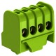 Клемма заземляющего провода, винтовая, 4 контакта (зеленый)  2016250  OBO Bettermann