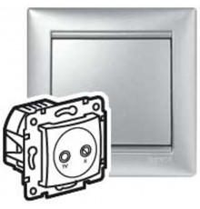 Valena Алюминий Розетка TV-FM оконечная 862 МГц 10дБ  770133  Legrand