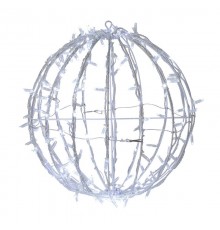 Шар светодиодный 230V, диаметр 30 см, 120 светодиодов, эффект мерцания, цвет белый  501-612  NEON-NIGHT