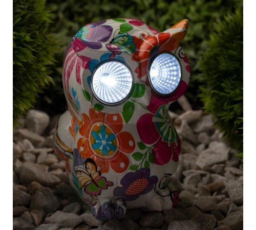 Cветильник садовый декоративный Птица на солнечной батарее ERAFYS01-04 полистоун, 15 см  Б0038497  ЭРА