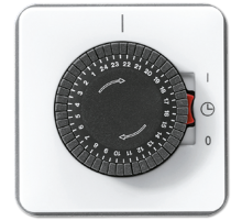 Таймер для коммутации с электроприводом; слоновая кость, белый  CD5024WW  Jung