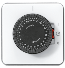 Таймер для коммутации с электроприводом; слоновая кость, белый  CD5024WW  Jung