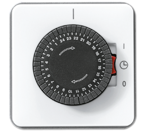 Таймер для коммутации с электроприводом; слоновая кость, белый  CD5024WW  Jung