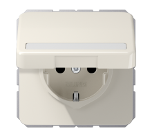 Штепсельная розетка SCHUKO 16A 250V~ с полем для надписи и защитой от влажности; слоновая кость  CD1520BFNAKL  Jung