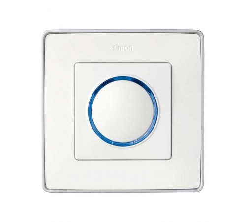 Simon 75 Механизм Выключатель нажимной вспомогательный к выключателю релейному с голубой подсветкой, S82, S82N, S88, S  75306-69  Simon