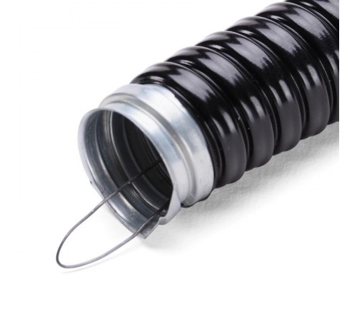 Металлорукав герметичный в ПВХ-изоляции МРПИнг 15 с протяжкой  65020  Fortisflex