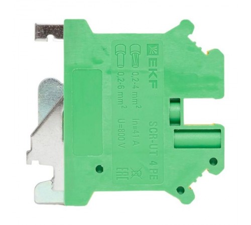 Клеммная колодка винтовая 4 UT земля scr-ut-4-pe  EKF