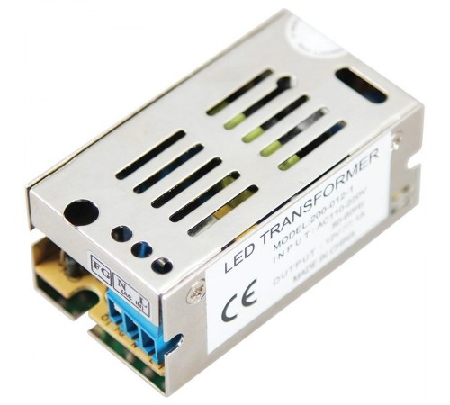 Источник питания 220V AC/12V DC, 1A, 12W с разъёмами под винт, без влагозащиты (IP23)  200-012-1  REXANT