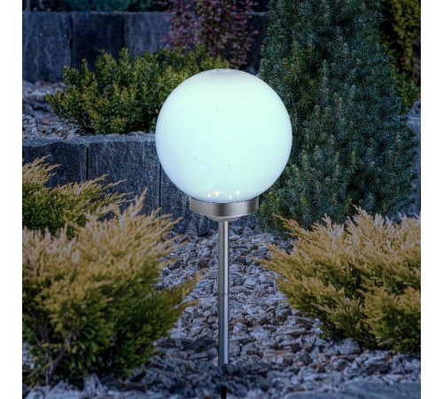 Светильник садовый уличный ERASF22-21 Шар на солнечных батареях 20 см  Б0053375  ЭРА