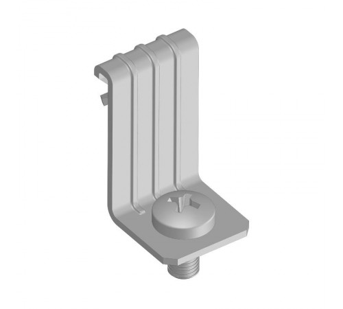 Зажим балочный вертикальный 1-5 мм с отгибом и винтом М6х10   PR08.5863  Промрукав