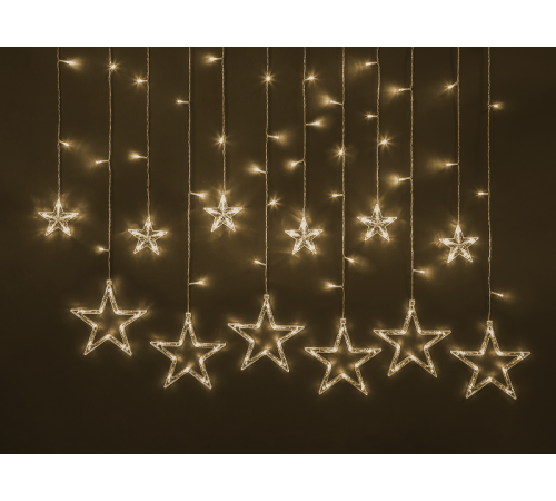 Гирлянда NGF 93 679 NGF-D025-02 (бахрома звезды WW 138 2.5*0.6м IP20 TR)  93679  Navigator