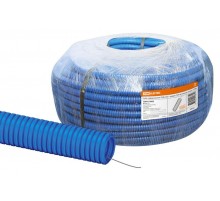 Труба гофрированная ПНД d 20 с зондом (100 м) легкая синяя  SQ0413-0022  TDM