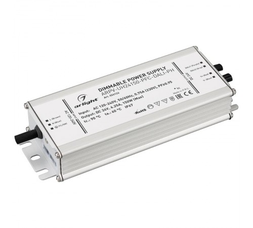 Блок питания ARPV-UH24150-PFC-DALI-PH (24V, 6.3A, 150W)  026126  Arlight