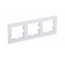 AtlasDesign Nature Белый Рамка 3-ая, матовое стекло  ATN330103 SE