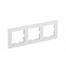 AtlasDesign Nature Белый Рамка 3-ая, матовое стекло  ATN330103 SE