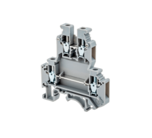 Клемма винтовая двухуровневая, 4 мм2, серая MTU-D4  57473  ОВЕН