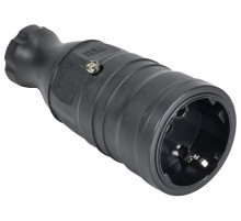 OMEGA Розетка переносная РБп14-1-0м IP20 черная   OM-KR20-16-20-P1-00-K02  IEK