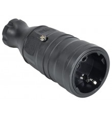 OMEGA Розетка переносная РБп14-1-0м IP20 черная   OM-KR20-16-20-P1-00-K02  IEK