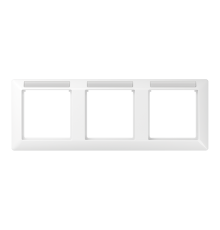 Рамка 3-кратная горизонтальная с полем для надписи белая  AS5830BFINAWW  Jung
